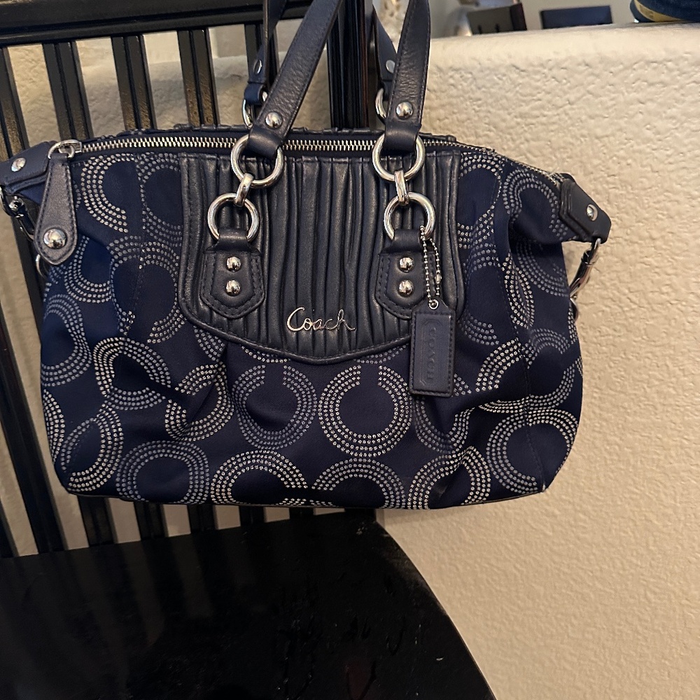 Coach Ashley Dotted Art Satchel